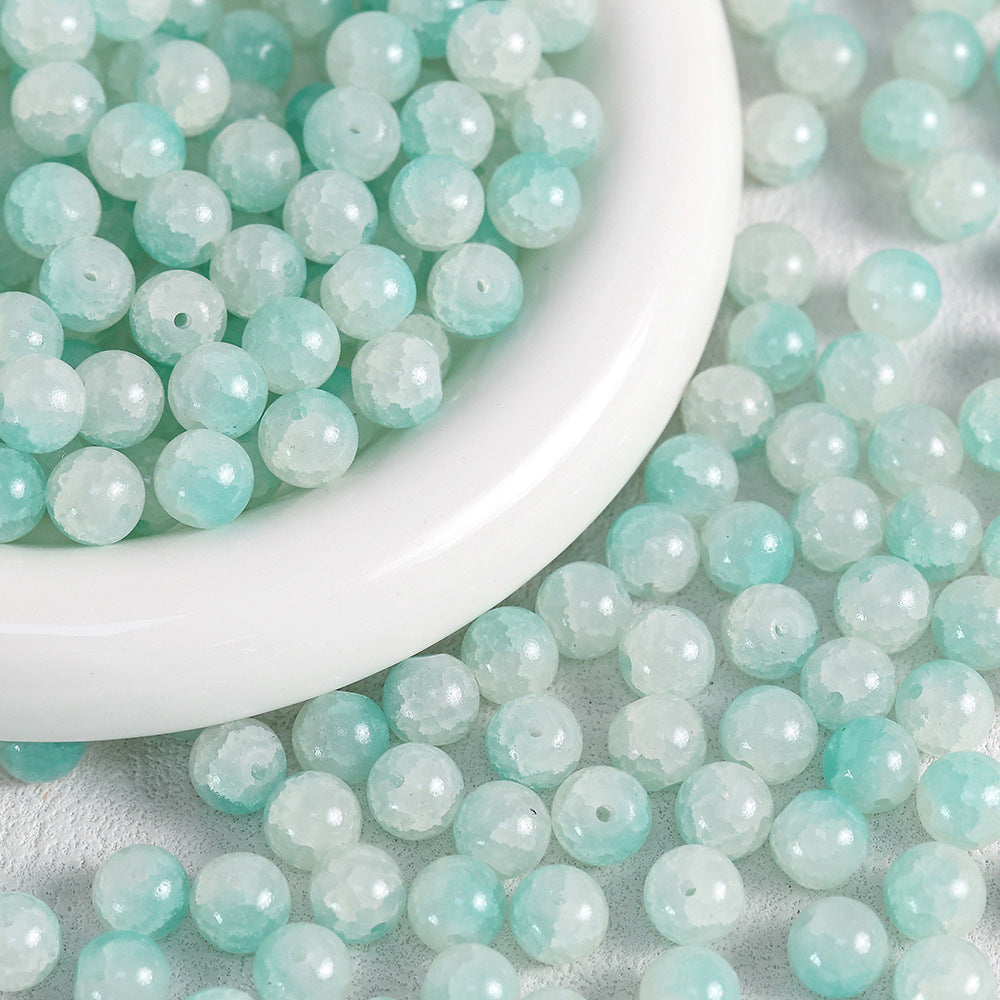 10mm Jade Fragment Glass Beads
