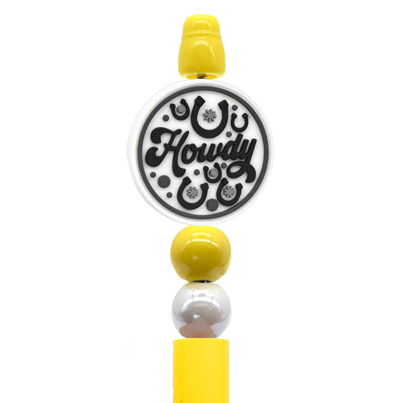 English Cartoon Series Silicone Focal Beads Silicone Focal Beads