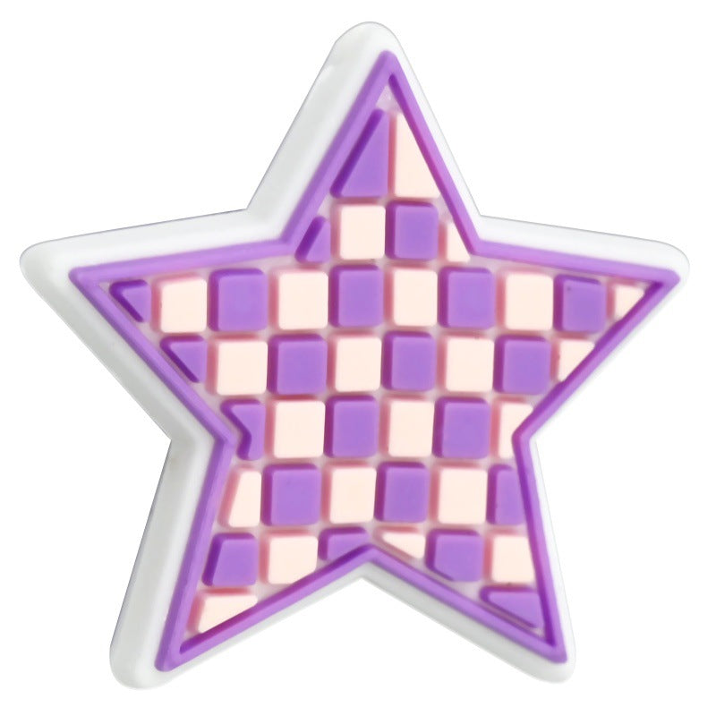 Grid Star Series Silicone Focus Beads