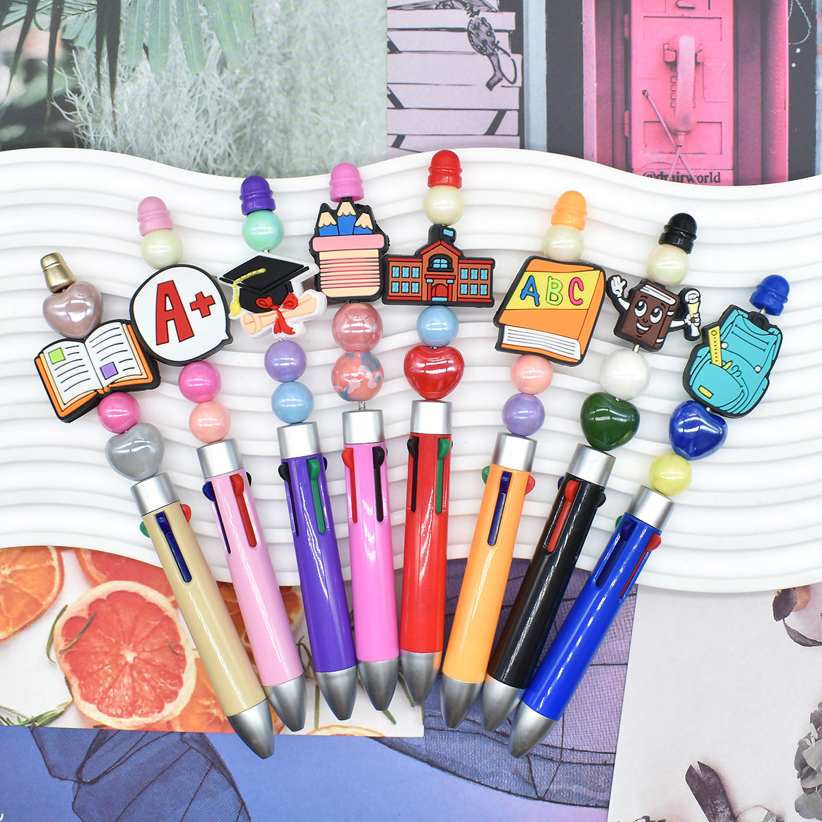 Back-to-School Season Silicone Focus Beads
