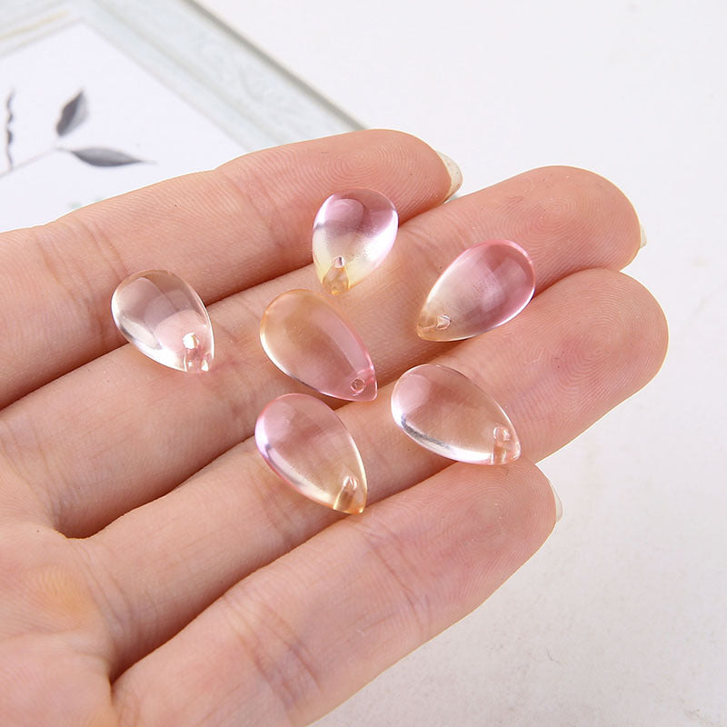 Glass Crystal Mermaid Tears Transparent Water Drop Pendant