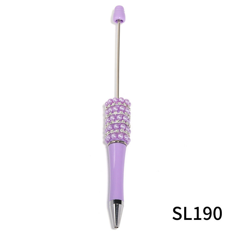 UV Plating Beaded Pen Solid Color Gradient Ballpoint Pen