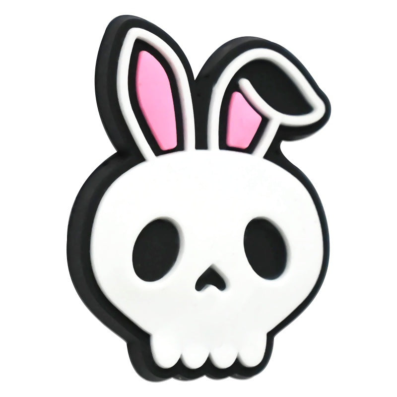 Cute Cartoon Easter Bunny Silicone Focal Beads