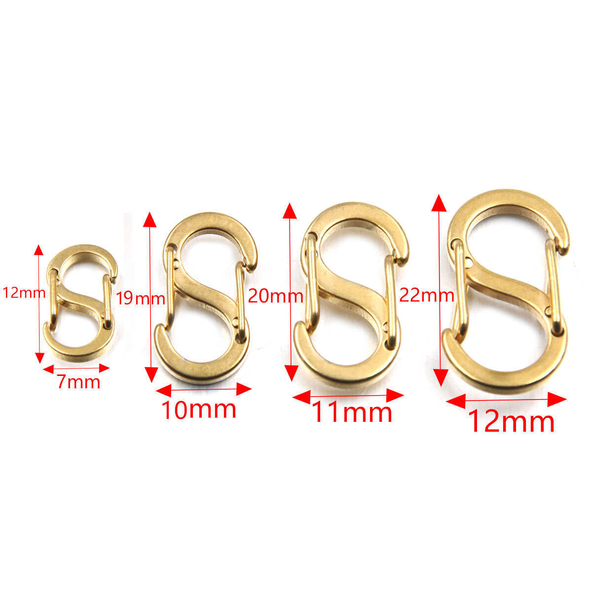 S-Shaped Stainless Steel Figure-8 Buckle Bracelet Necklace Connector
