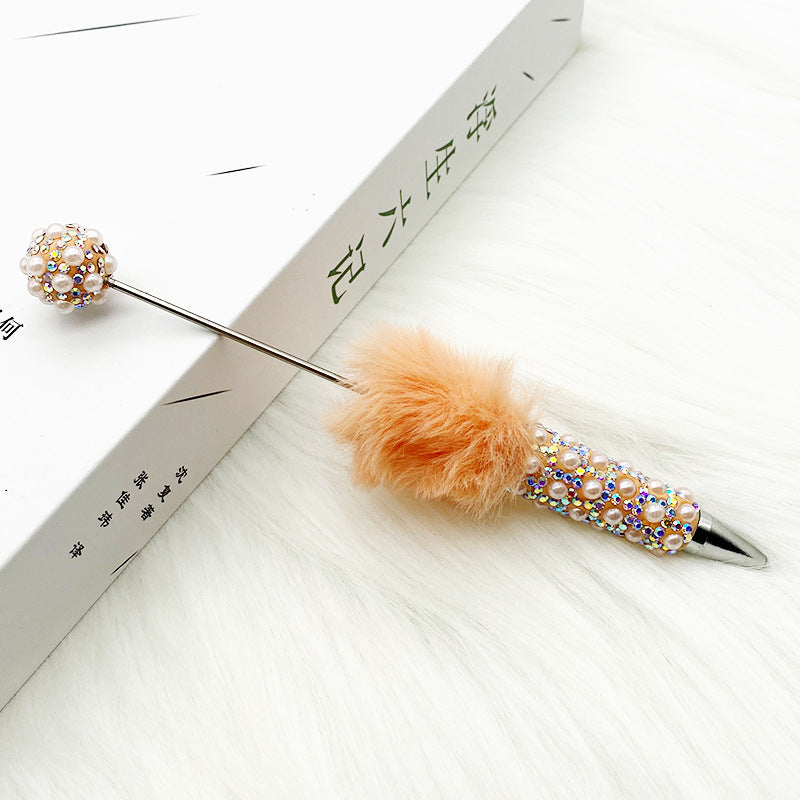 Heavy Craft Plush Pearl Full Diamond Pen