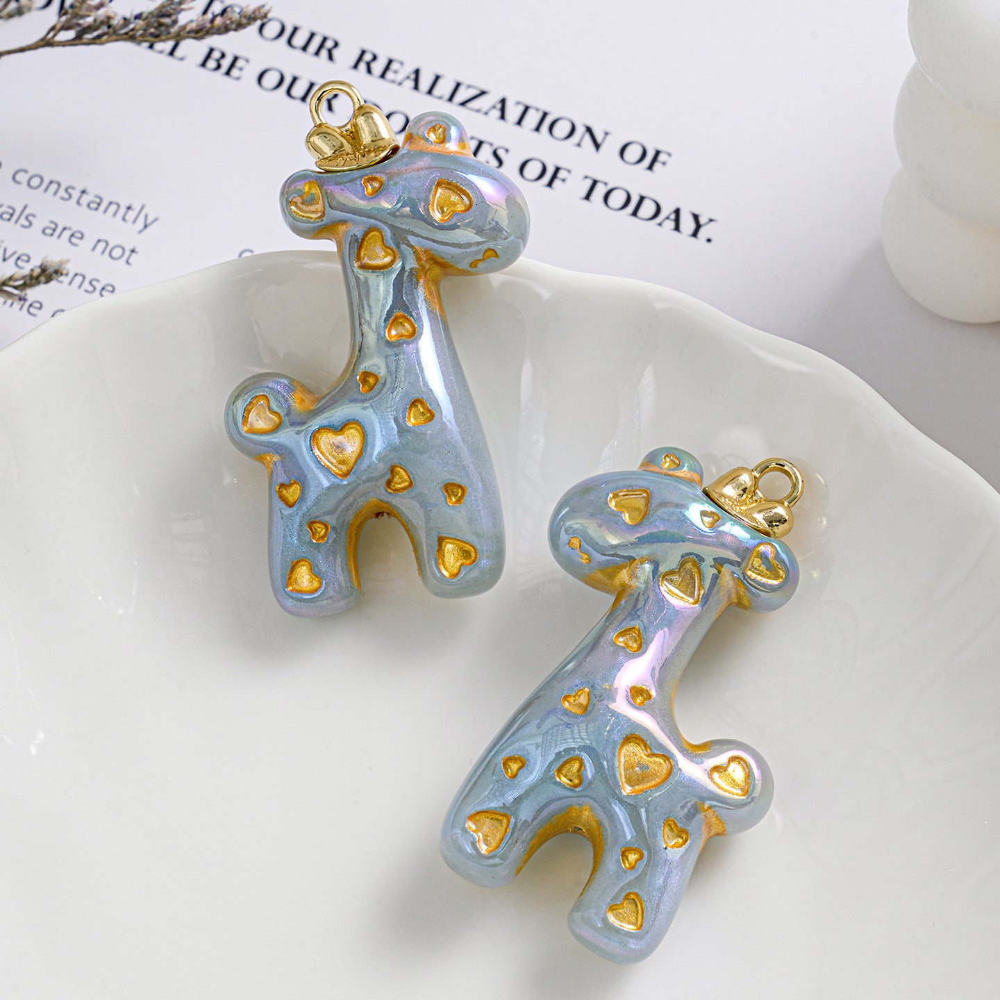Christmas DIY Deer Head Bracelet Charm