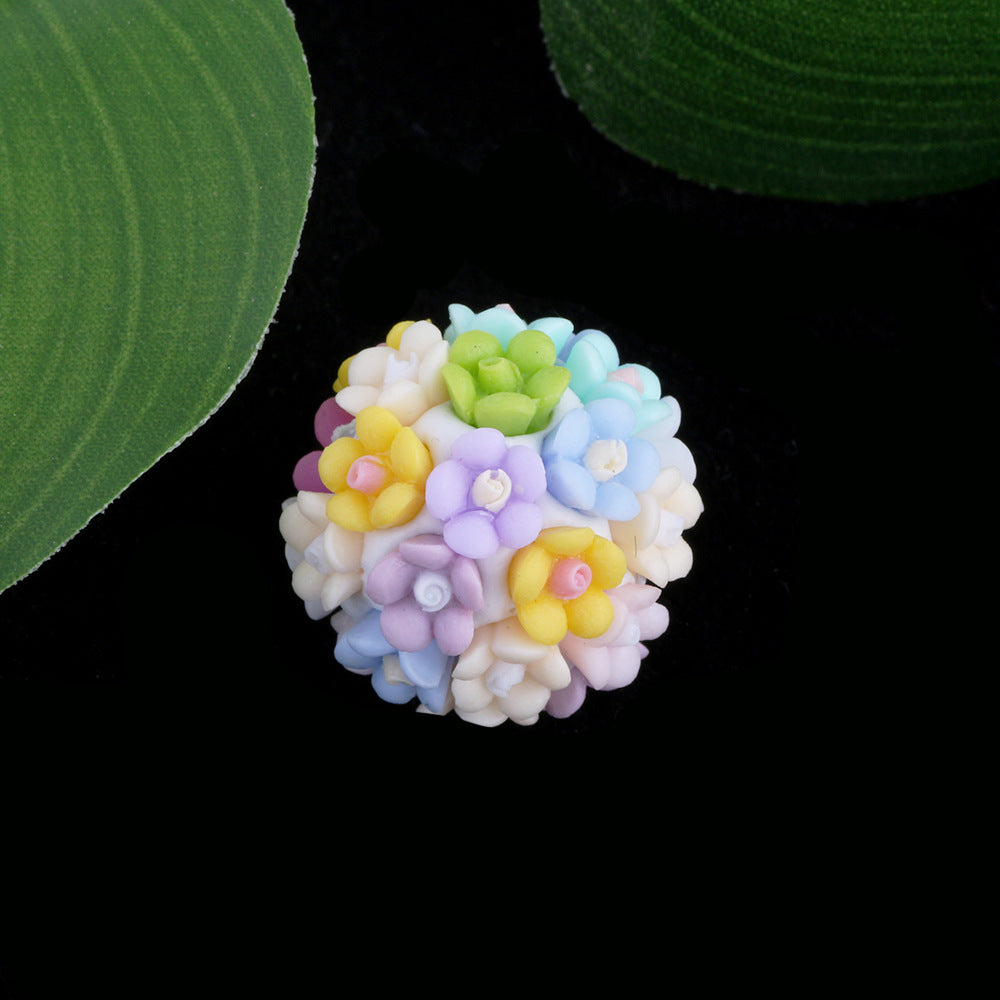 Colorful Flower Cluster Ball Drill Ball