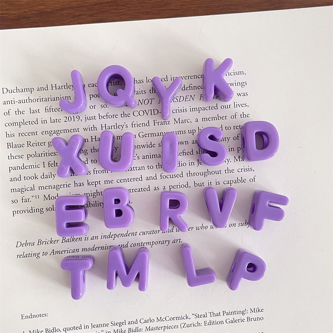 Large Acrylic Letter Beads
