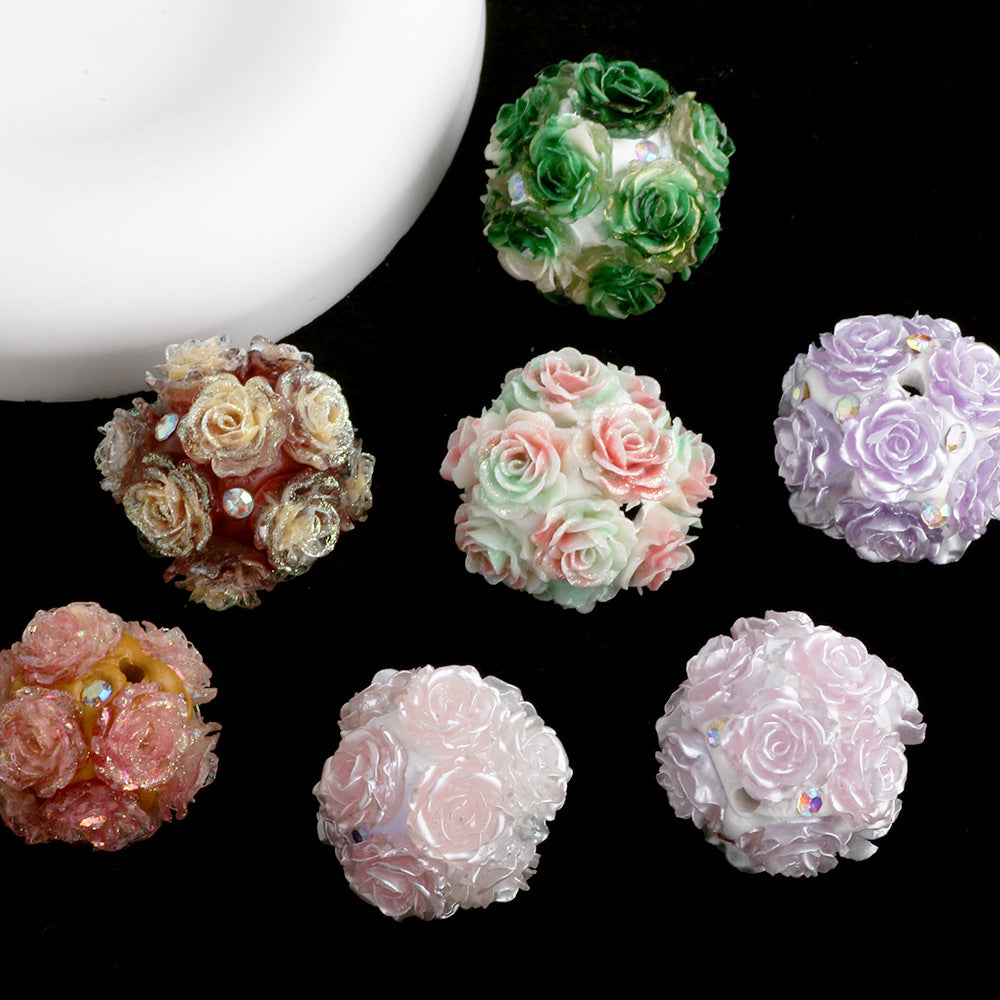 Luminous Artificial Rose Ball