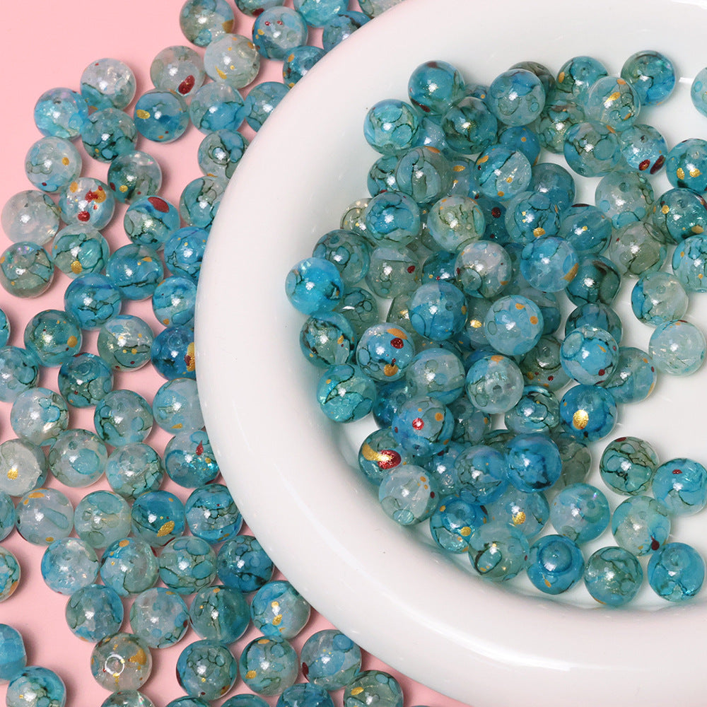 10mm Jade Fragment Glass Beads