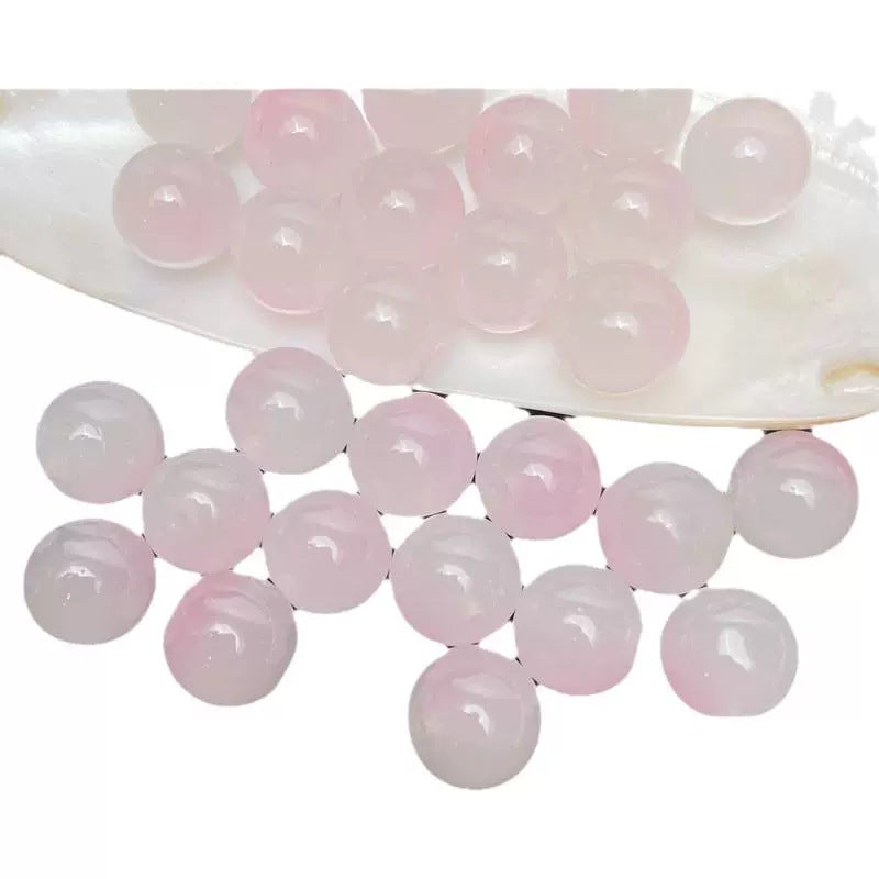 8mm two-color glass beads