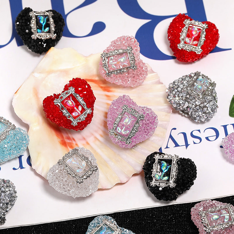 Rose Photo Frame Heart Soft Sugar Diamond Ball