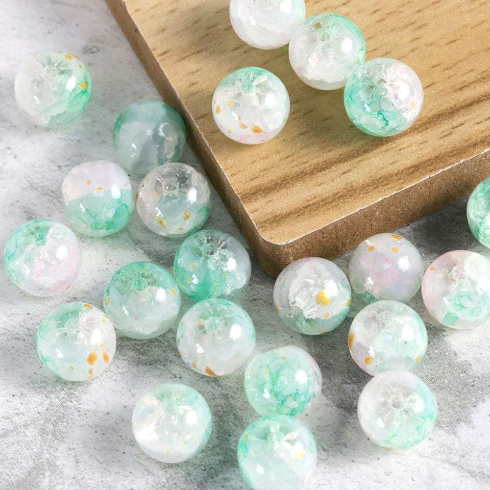 New Chinese Ancient Style Colored Glaze glass beadable beads