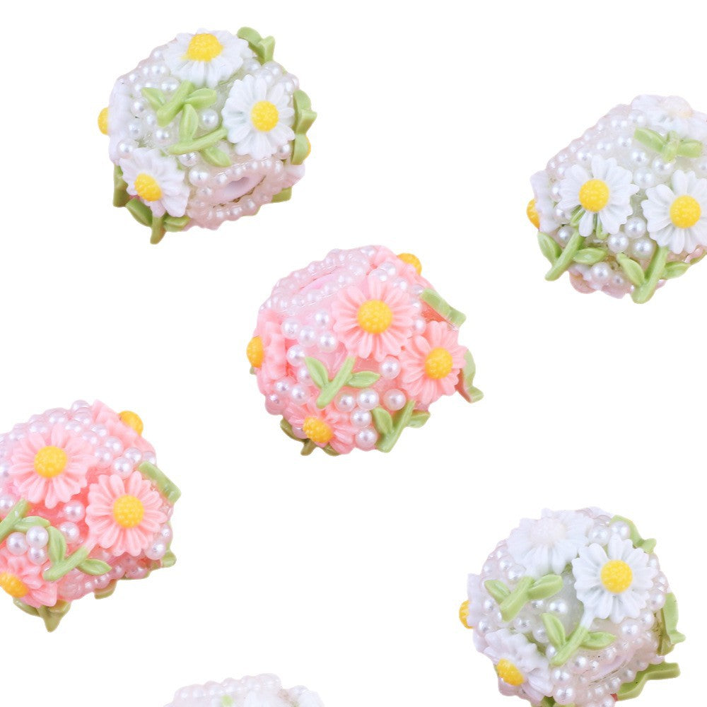 Small Daisy Pearl Flower Ball Colorful Beads