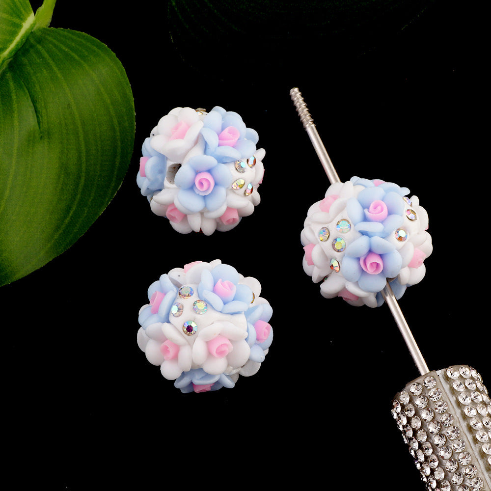 Rose Ball with Rhinestones