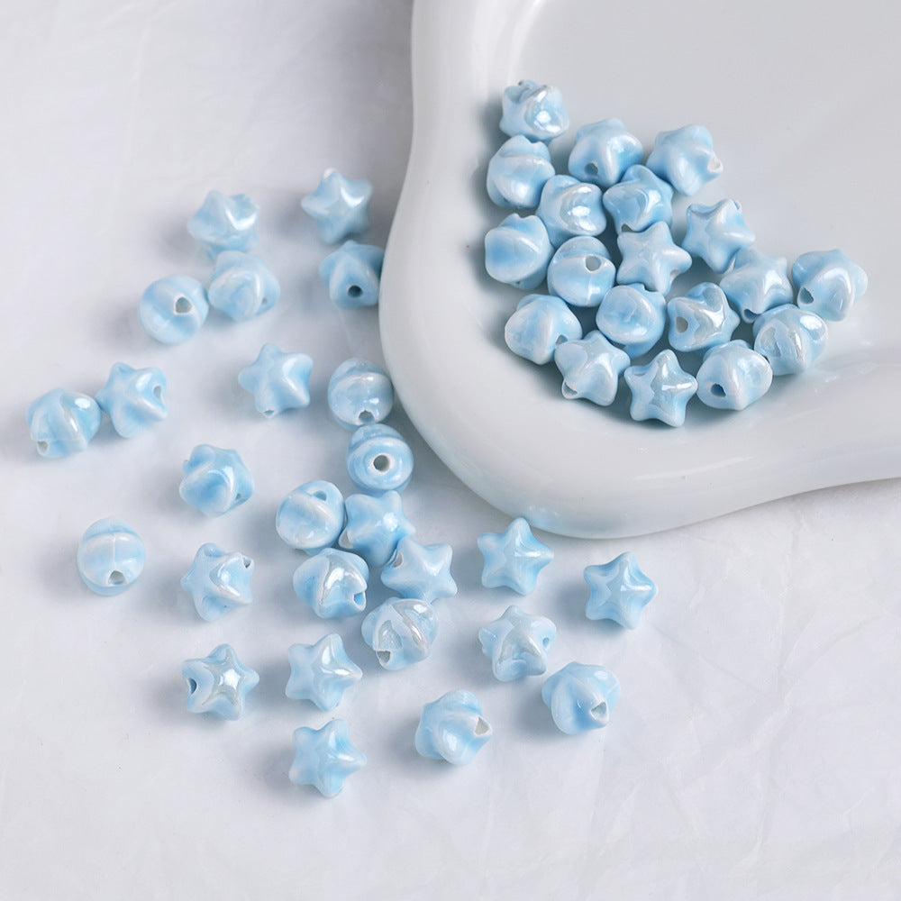 Starfruit Watermelon Beads Ceramic Beads