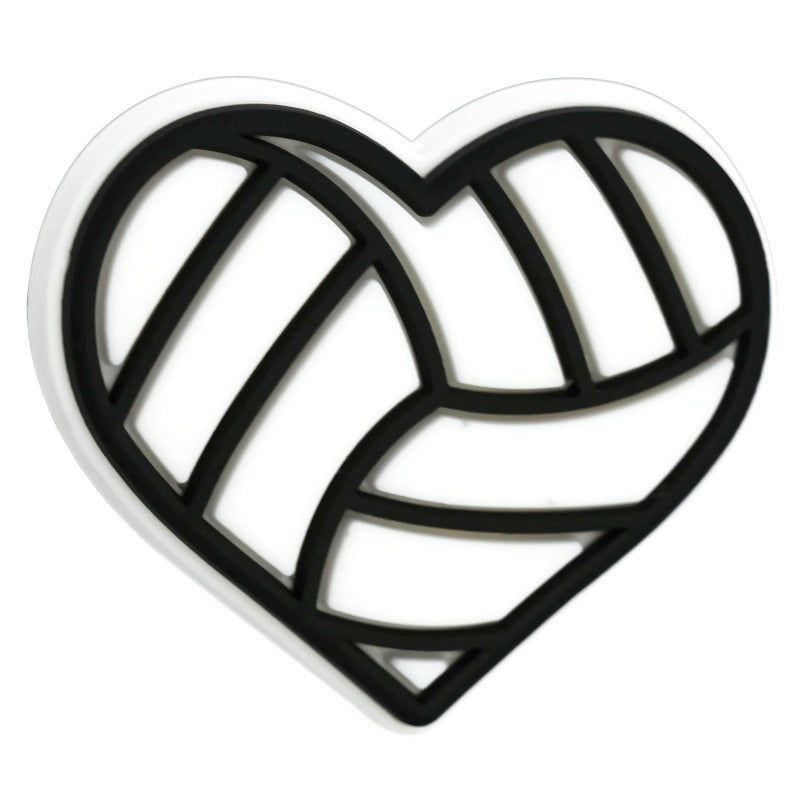 Sports Series Silicone Focal Beads