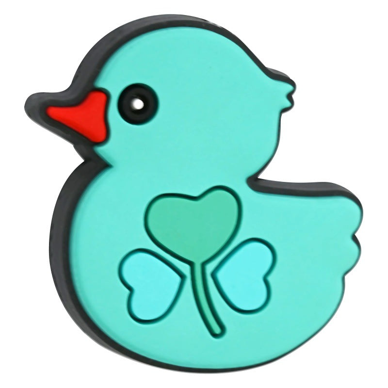 Cute Cartoon Duck Silicone Focus Beads