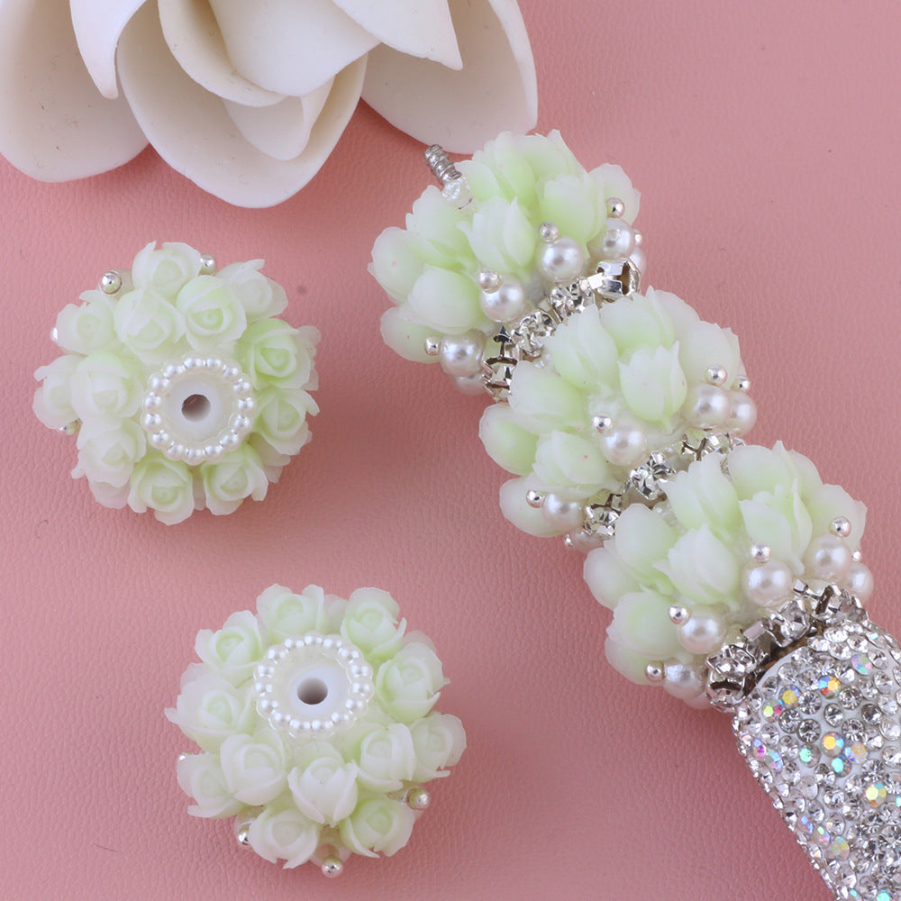 3D Simulation Rose Flower Multi-layer Flower Beads