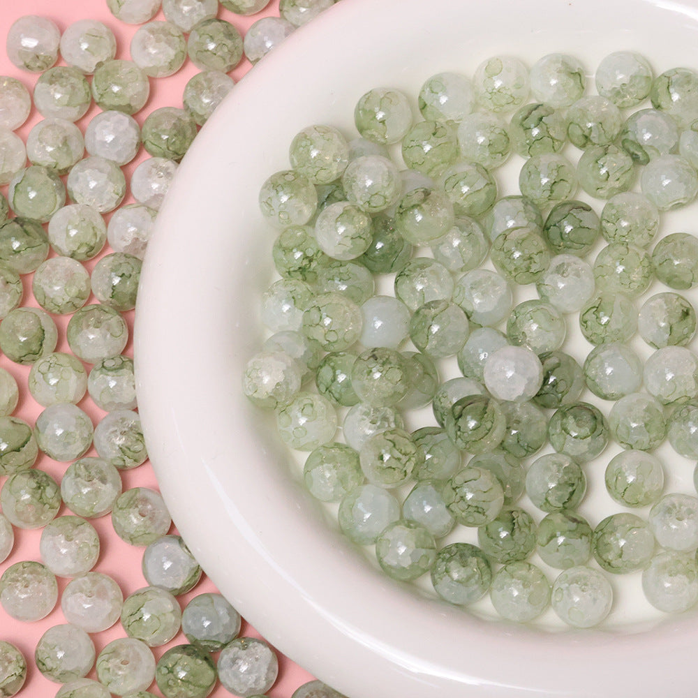 10mm Jade Fragment Glass Beads