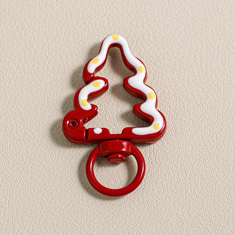 Christmas Tree Buckle Colorful Cartoon Keychain