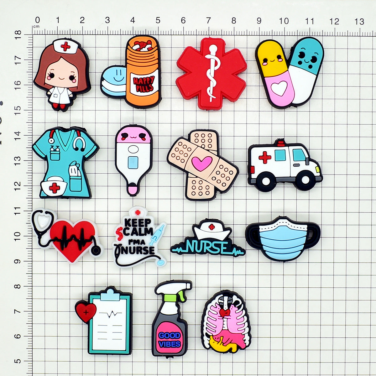 Cartoon Doctor Nurse Series Silicone Focus Beads Silicone Focus Beads