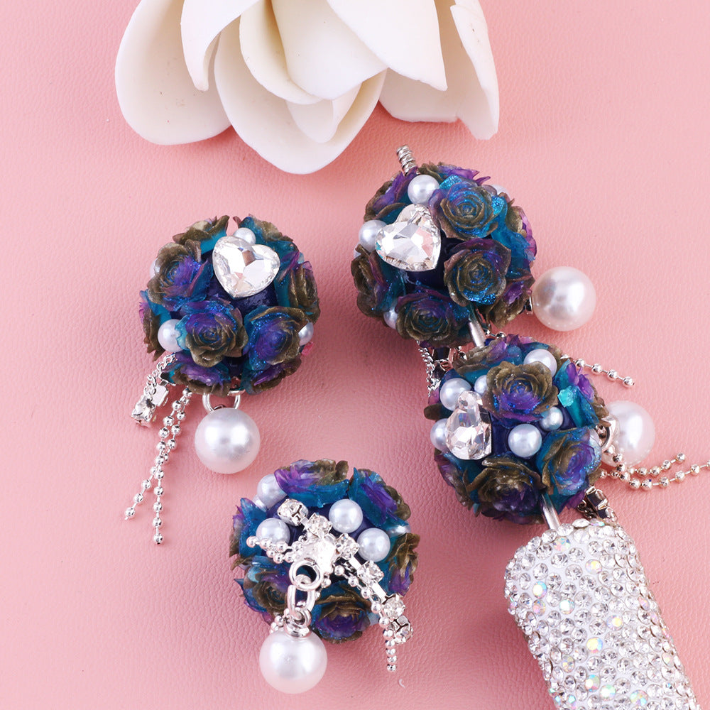 Rose Pearl Tassel Flower Ball