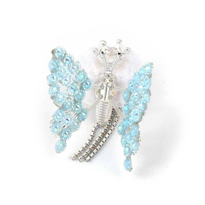 Rhinestone Wings Butterfly Square Beads