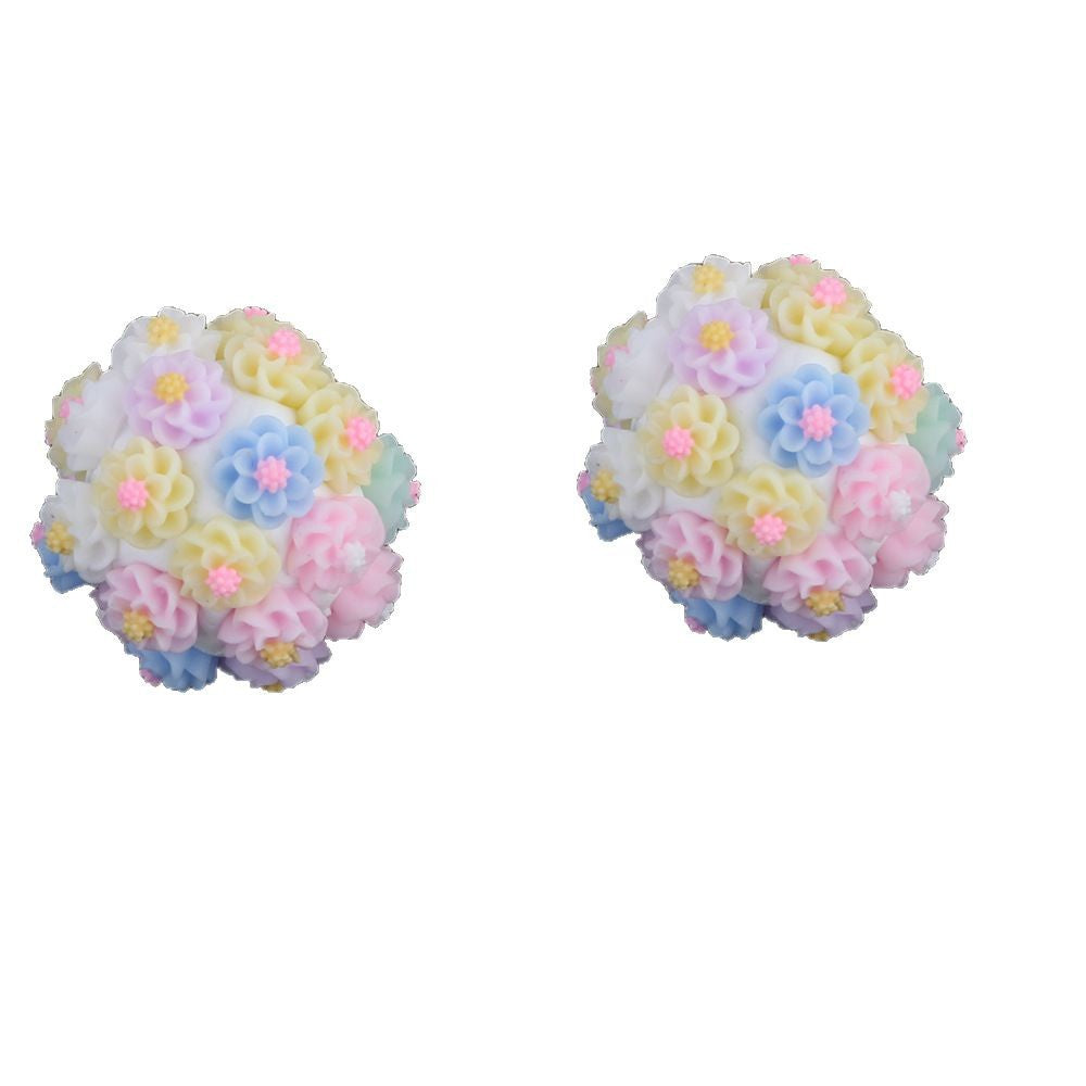 Colorful Flower Cluster Ball Drill Ball
