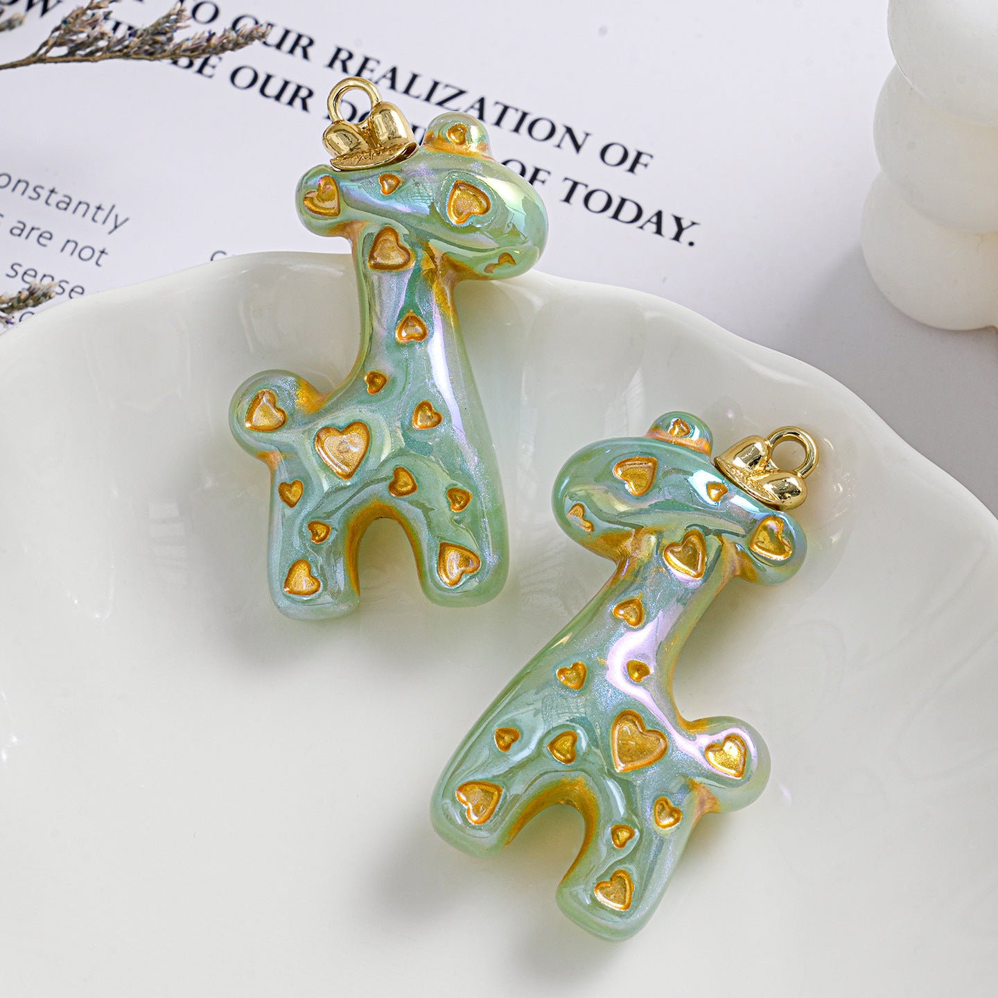 Christmas DIY Deer Head Bracelet Charm