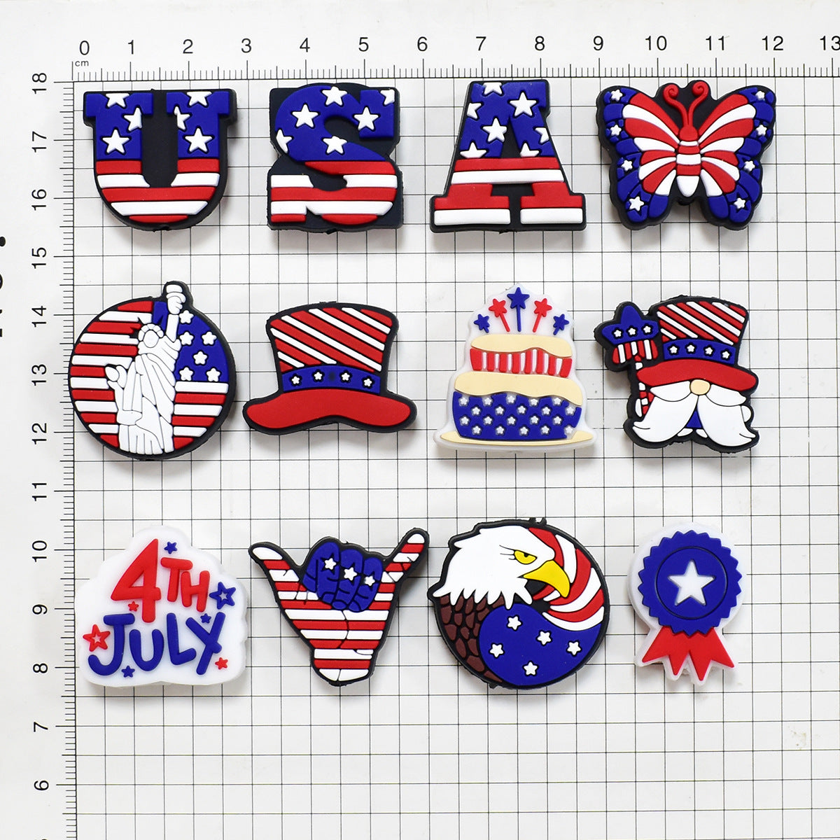 Independence Day Series Silicone Focus Beads Silicone Focus Beads