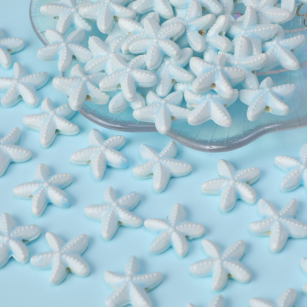 Starfish Perforated Beads Handmade Ceramic Beads