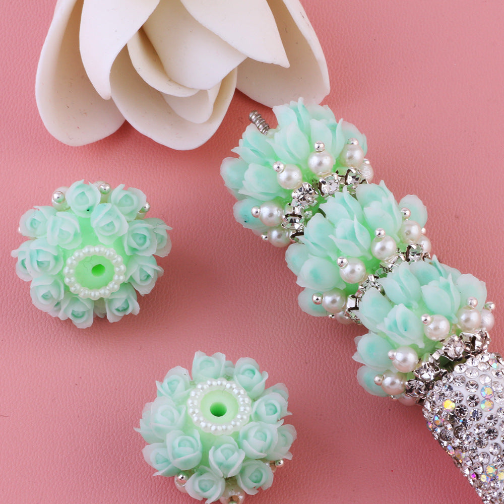 3D Simulation Rose Flower Multi-layer Flower Beads