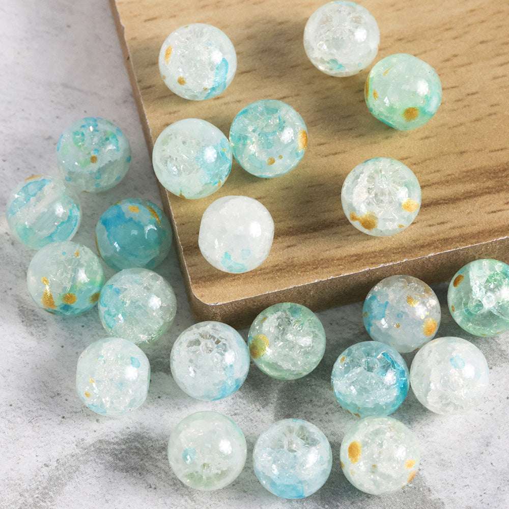 New Chinese Ancient Style Colored Glaze glass beadable beads