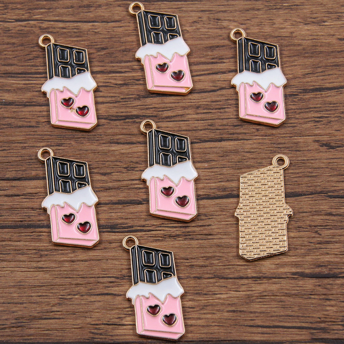 16 Multi-Color Valentine's Day Oil Drop Heart Rose Flower Letter Lip Envelope Charms