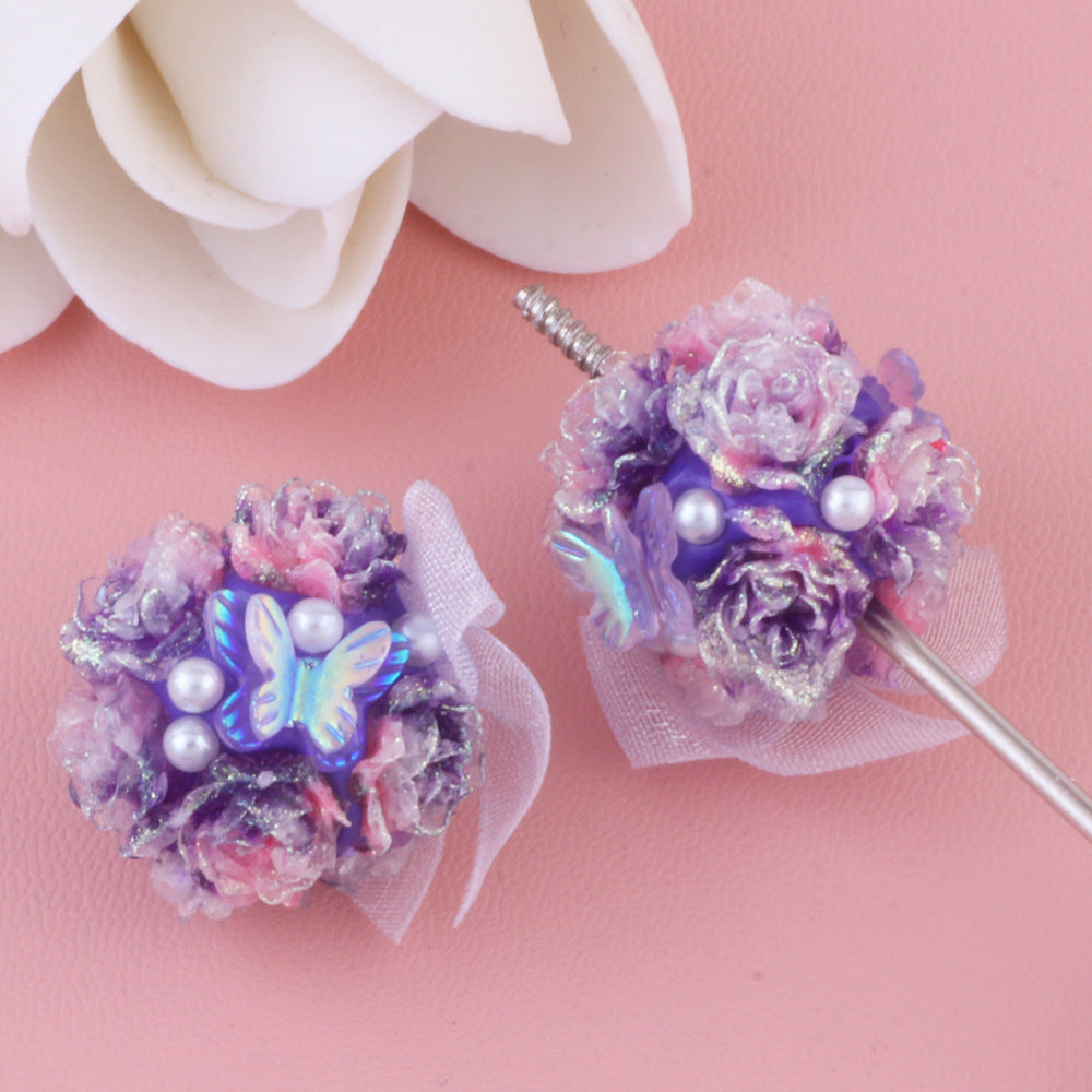 Butterfly Pearl Rose Bow Flower Ball