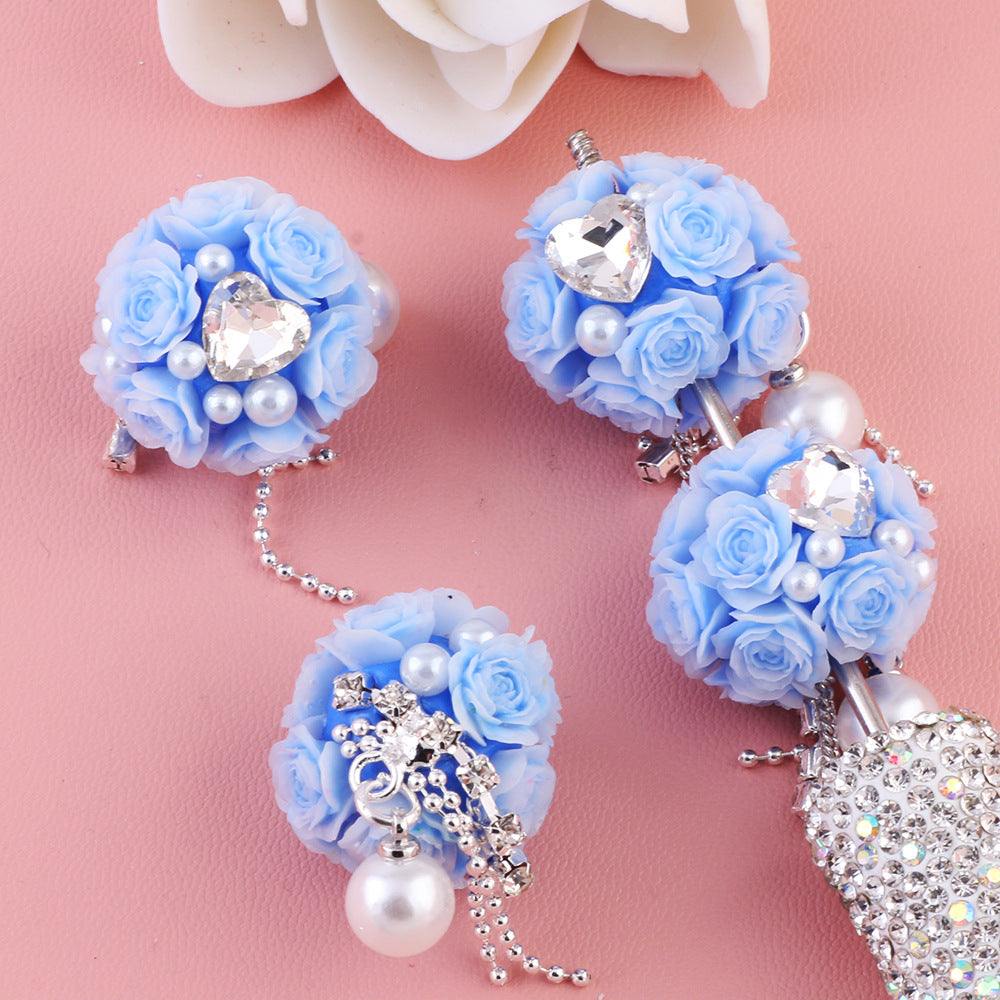 Rose Pearl Tassel Flower Ball