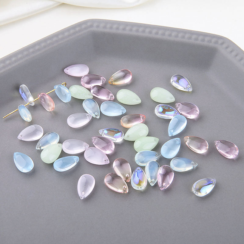 Glass Crystal Mermaid Tears Transparent Water Drop Pendant