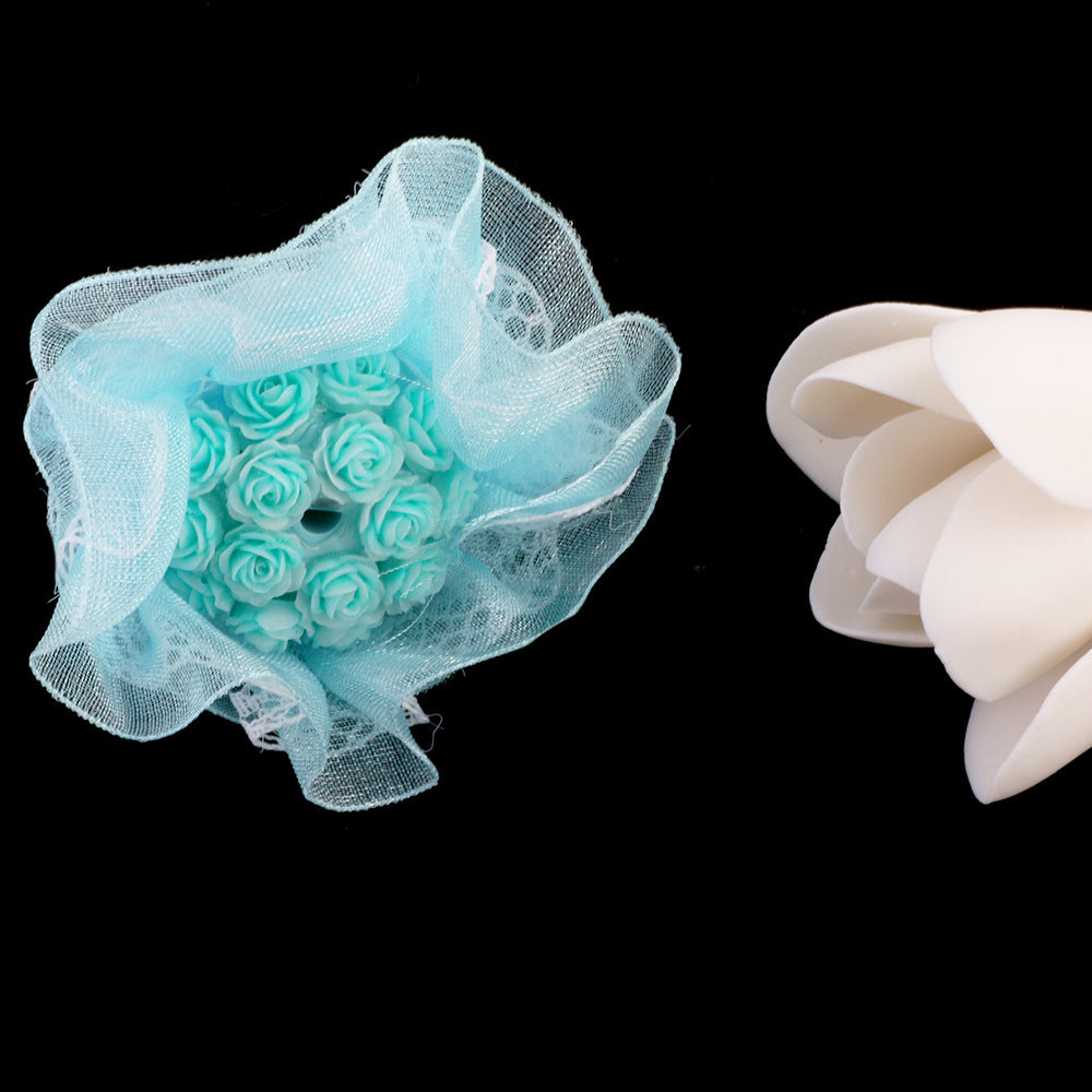 Artificial Flower Bouquet Ball Acrylic Beads