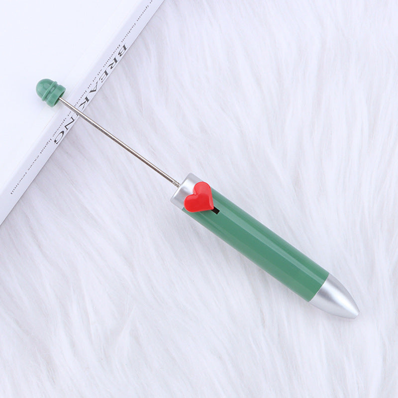 Heart-shaped Seven-color Beaded Pen