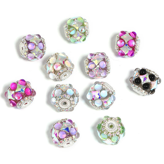Diamond-shaped Rhinestone Chain Drill Ball