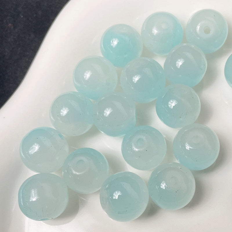 8mm two-color glass beads