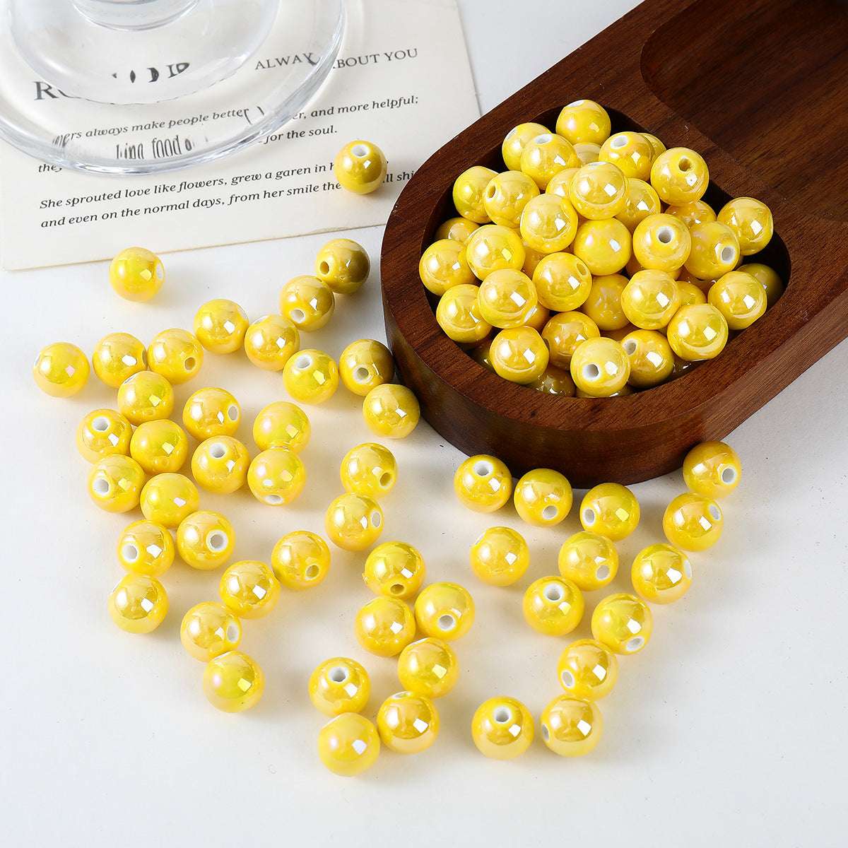Ceramic Color Series UV Gradient Round Beads