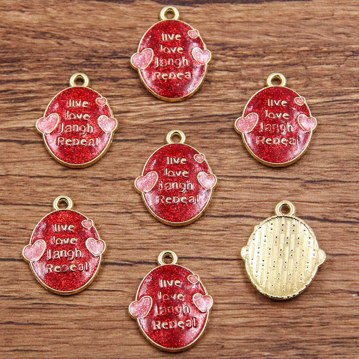 16 Multi-Color Valentine's Day Oil Drop Heart Rose Flower Letter Lip Envelope Charms