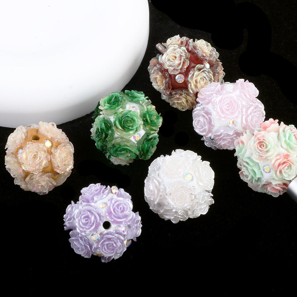 Luminous Artificial Rose Ball