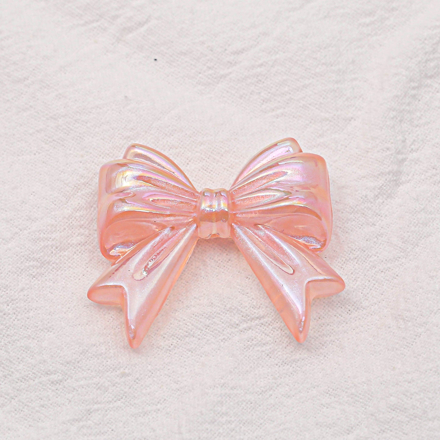Dark Straight Hole through Hole Ribbon Bowknot Beads