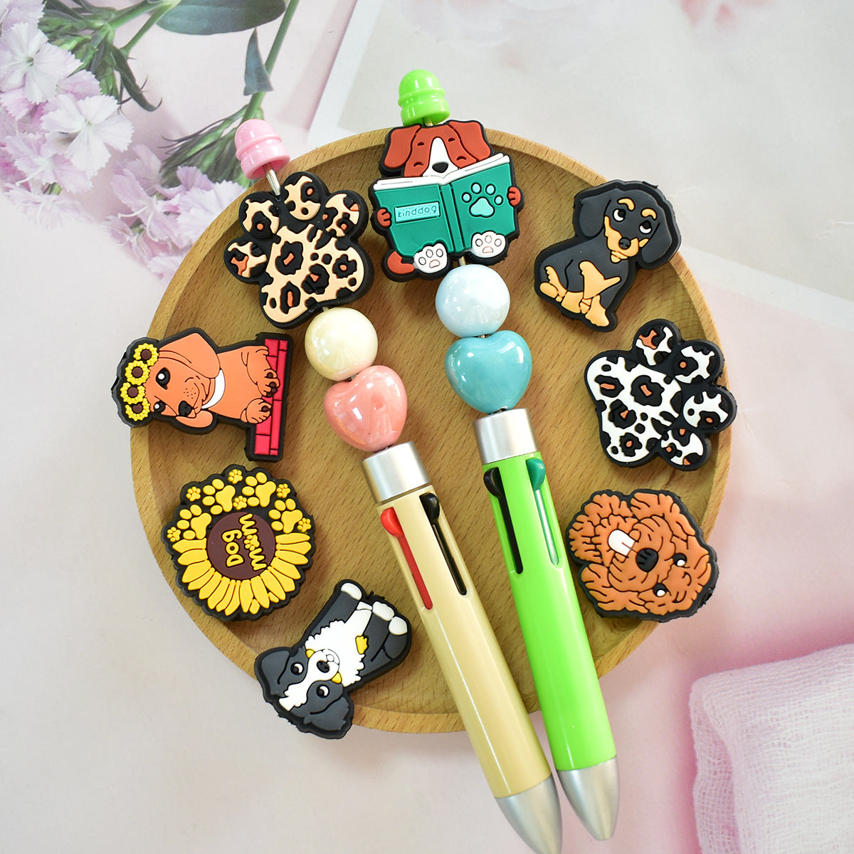 Dog Shape Silicone Focus Beads