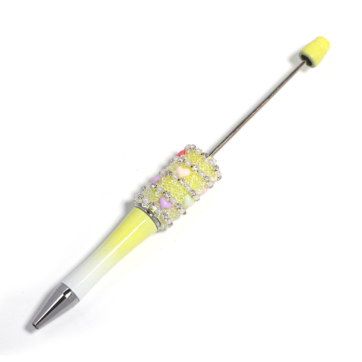 Heart-shaped beadable pen