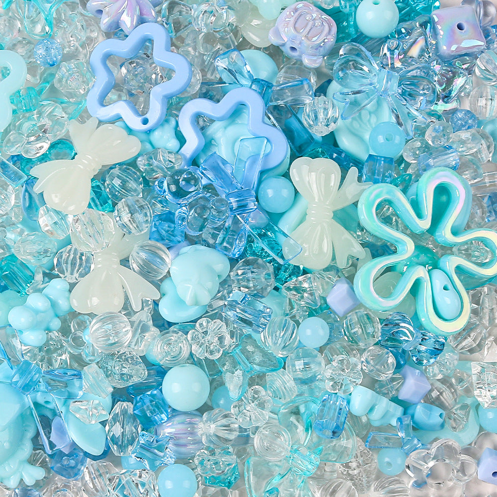 Butterfly small flower acrylic beads diy accessories