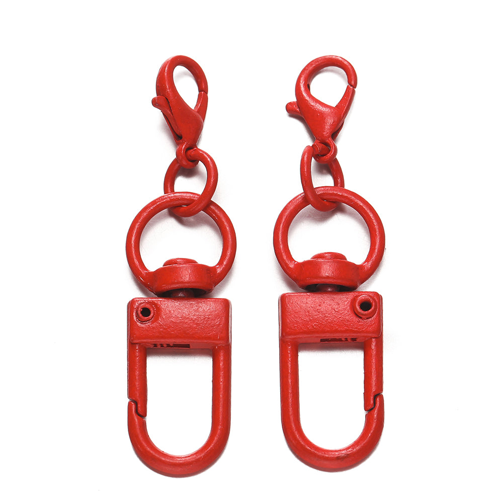 Color paint zinc alloy lobster buckle key ring iy bag key ring doll pendant metal accessories